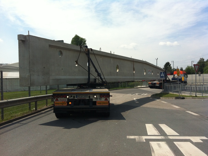 Einfahrt in die Baustelle